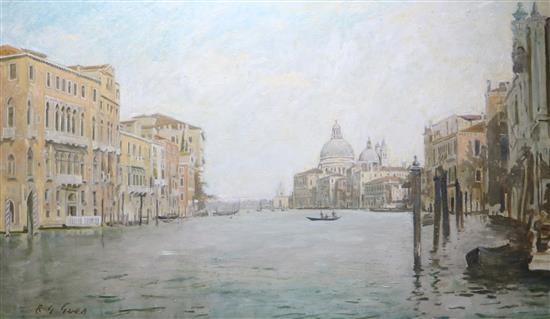 R.G. Gives, View of the Grand Canal, Venice 60 x 100cm